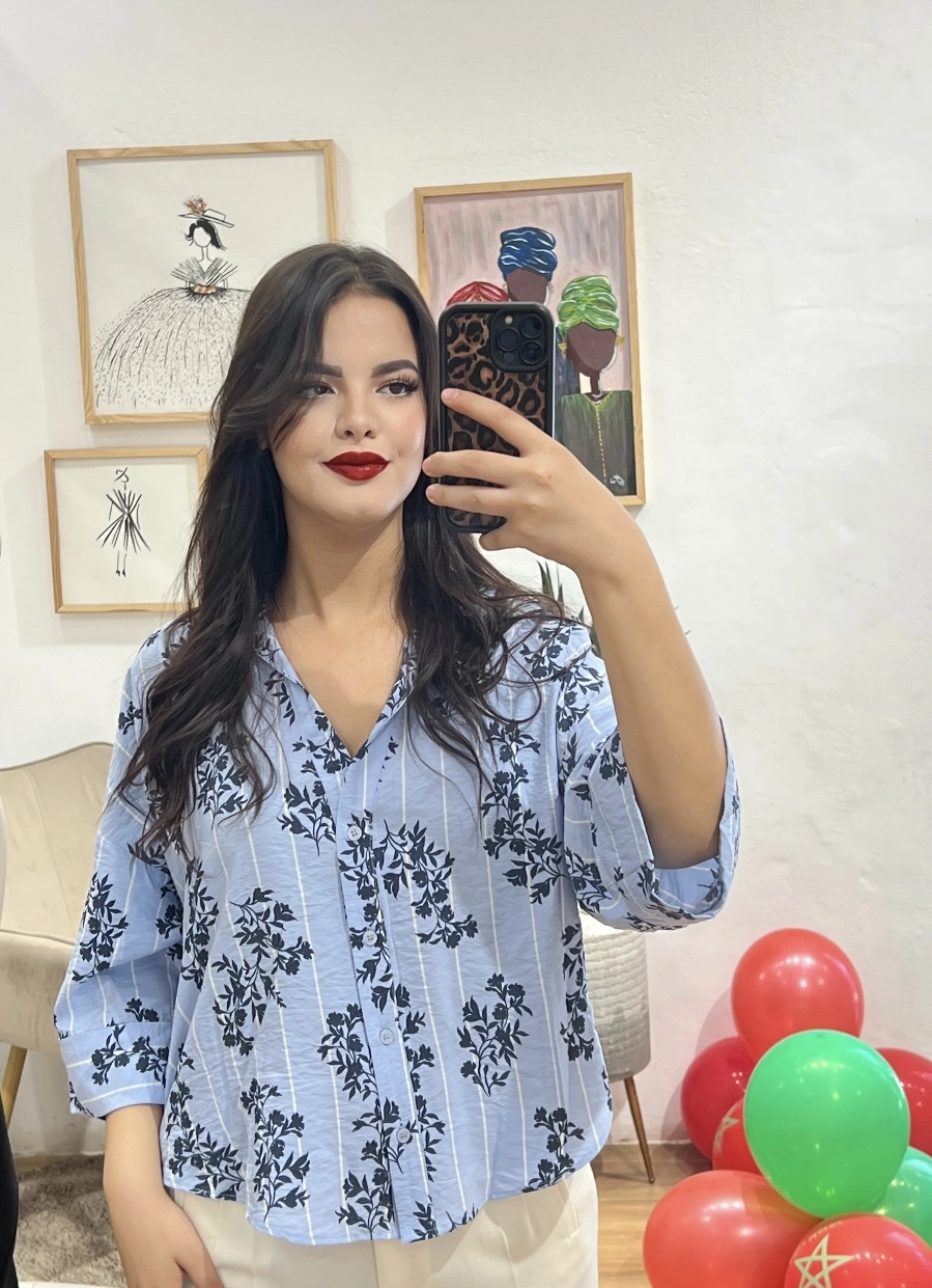 CHEMISE BLEU CIEL