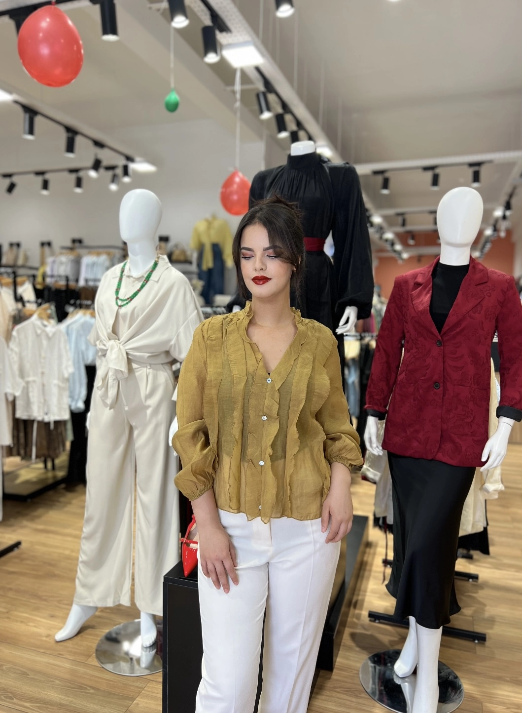 CHEMISE JAUNE MOUTARDE